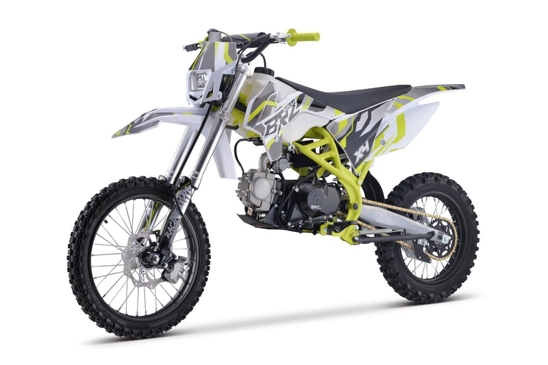 Junior/Adult BRZ Racing Pro 125cc Manual Dirt Bike 17/14” Big Wheel