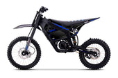 BRZ V2 Pro 72V 12kW electric dirt bike in Blue