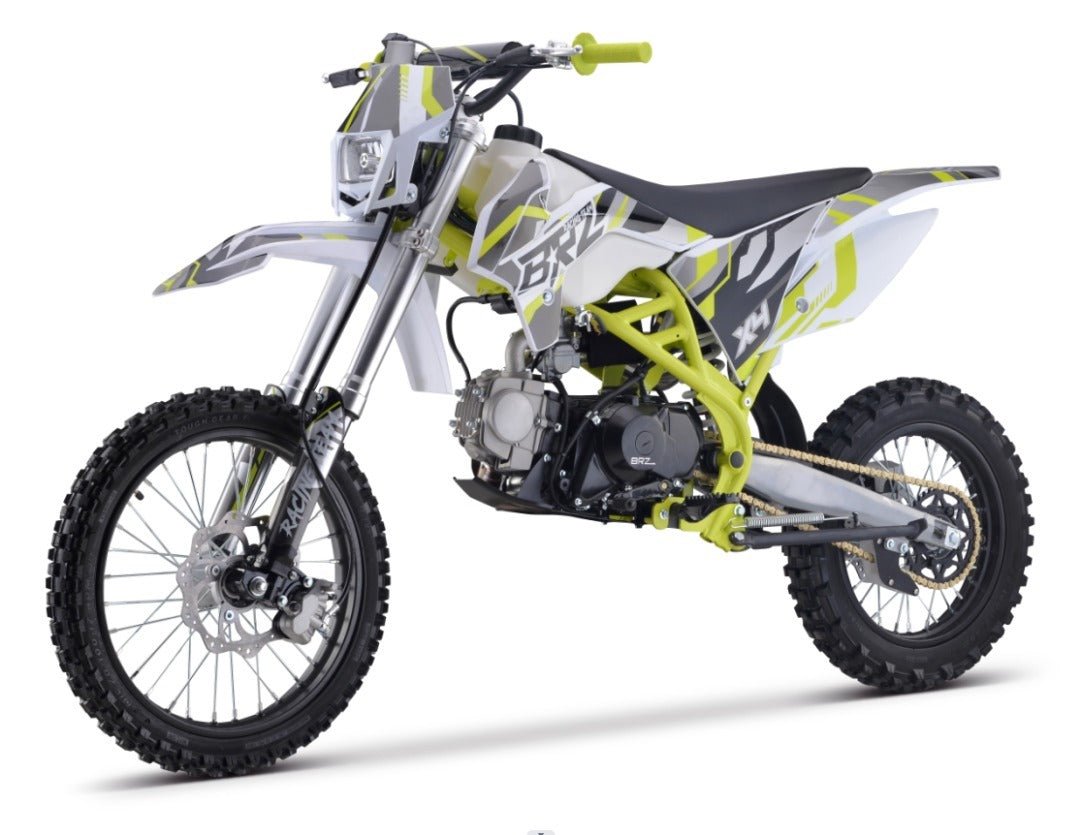 Junior/Adult BRZ Racing Pro 140cc Manual Dirt Bike 17/14" Big Wheel