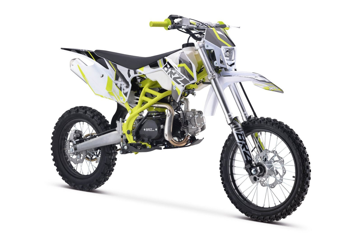 Junior/Adult BRZ Racing Pro 125cc Manual Dirt Bike 17/14” Big Wheel