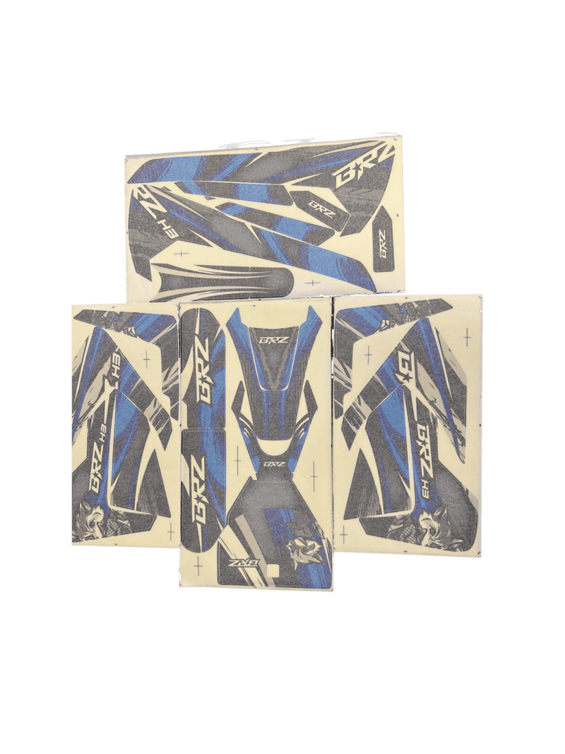 BRZ 72V Neon Thunder Pro Stickers Blue
