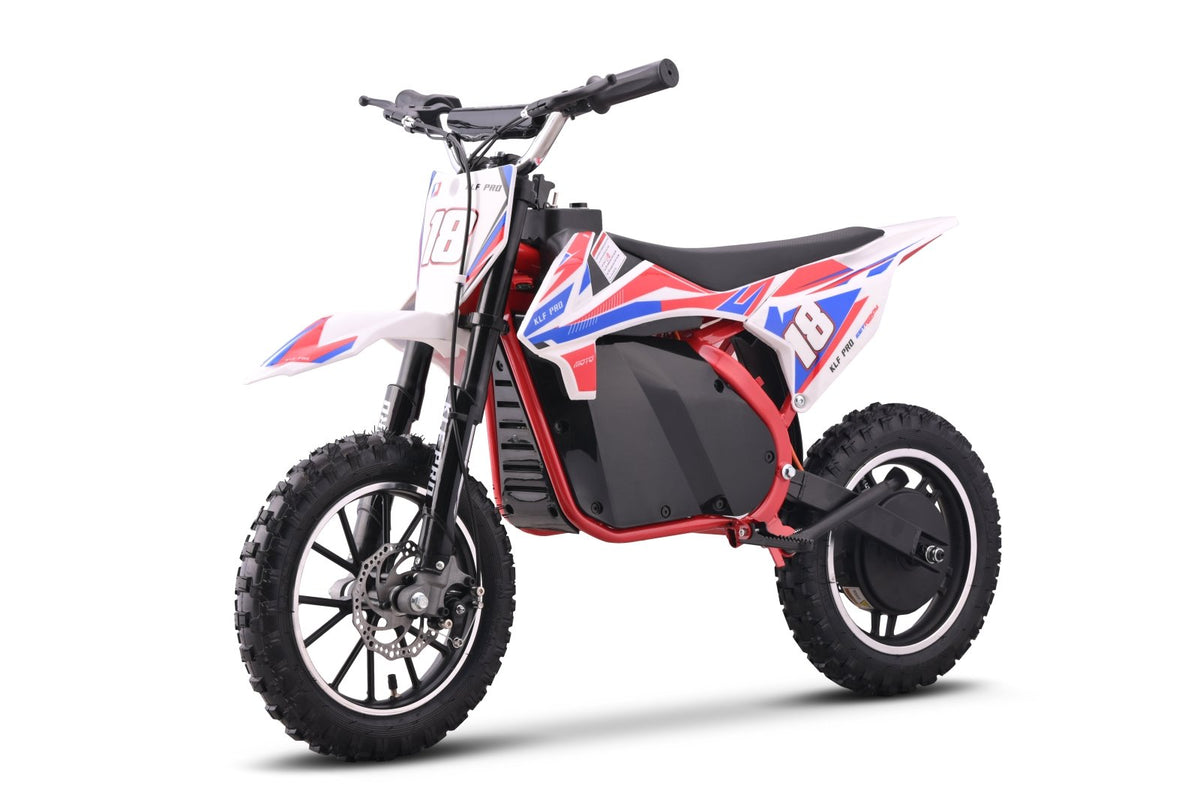 Mini KLF Pro 36V 800W Kids Electric Dirt Bike — Red